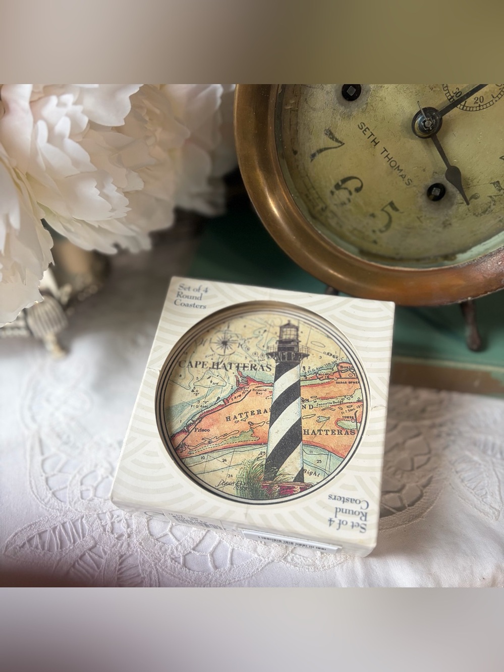 Set of 4 Cape Hatteras Round Coasters new